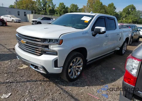 2021 Chevrolet Silverado 1500 4Wd Standard Bed High Country из США, поврежденный, VIN 1GCUYHEL3MZ272071